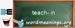 WordMeaning blackboard for teach-in